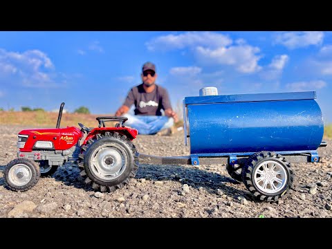 4WD Tractor Unboxing | Mahindra Arjun Novo 605 Di with Water Tanker | Die Cast Model |