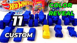 10X🤯🚒 HOT WHEEL MONSTER TRUCKS and CARS  Color Reveal Color Shifters 1X GOLDEN Suprise???