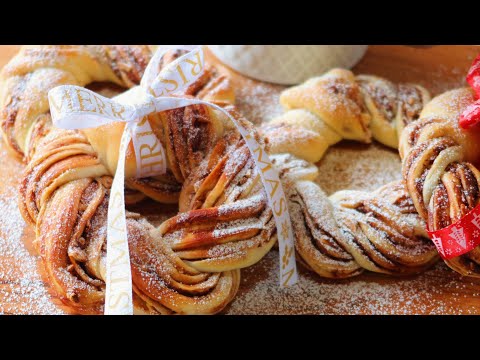 Nutty Chocolate Bread | 巧克力坚果面包，花环面包