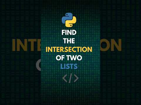 Python Trick: Find Common Elements Between Two Lists In Seconds! 🚀 #python #coding #learnpython