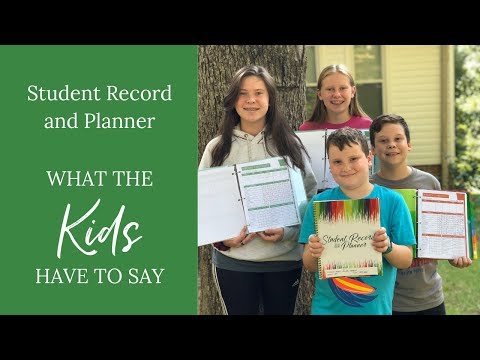 Homeschool Student Planner (What my kids think)