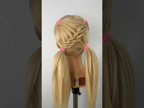 School hairstyle! #easyhair #hairtutorial #schoolhairstyles