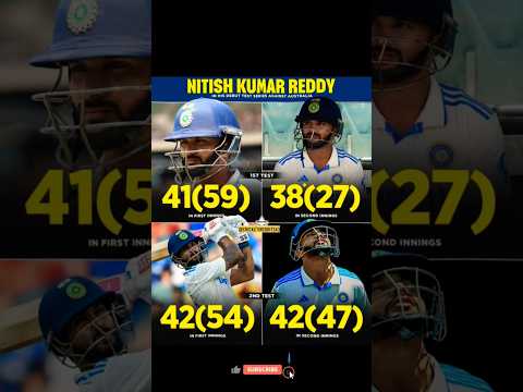 Nitish Reddy vs Australia Test | #indvsaus #shorts #testcricket #ipl2025 #nitishreddy #cricket #rcb