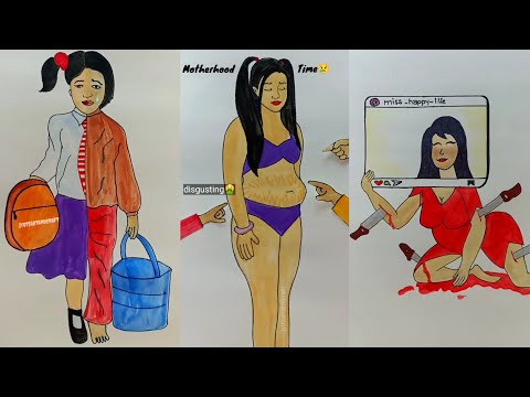 Deep meaningful art about women💔 😢 #jyotiartandcraft #deepmeaning #art #youtubeshorts #viralvideo