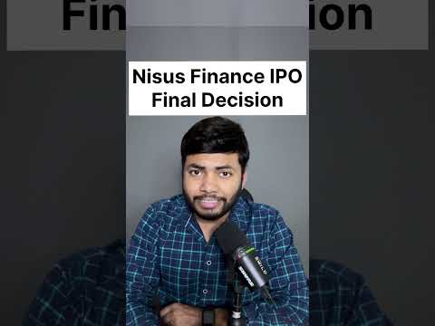 Nisus Finance IPO Final Decision🔥 Latest GMP #ipo #buyback #shortsfeed