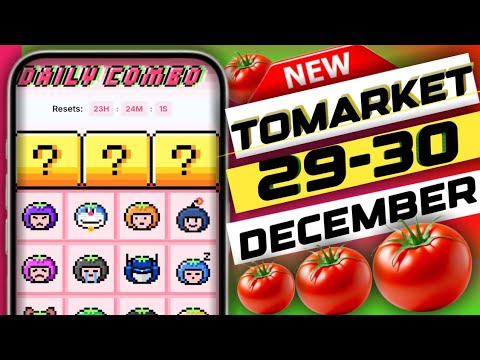 tomarket app daily combo 29-30 Decembe | tomarket secret combo today | tomarket combo  | 2 market