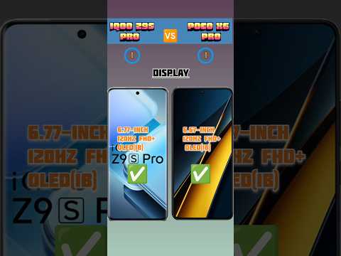 IQOO Z9S PRO VS POCO X6 PRO