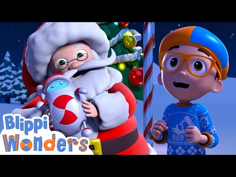 Blippi Saves Christmas! | Blippi Wonders | Kids Cartoons | Party Playtime!