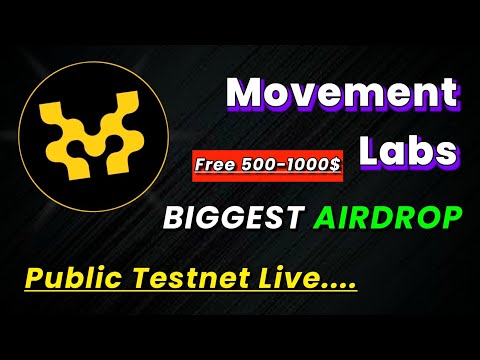 🪂Backed by Binance | Movment Labs Public Testnet Confirmed Airdrop live | No Investment Airdrop 2024