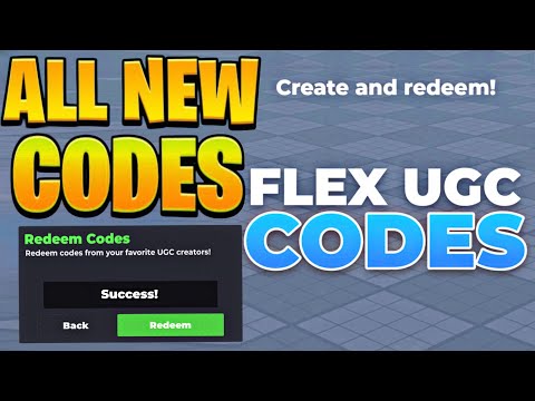 *NEW CODES* ALL WORKING CODES FOR FLEX UGC IN 2025! ROBLOX FLEX UGC CODES