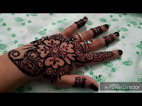 Beautiful Mehndi design made by my Sister on my hand 😍| Mehndi design for hands 2022 | @Honey's Vlog