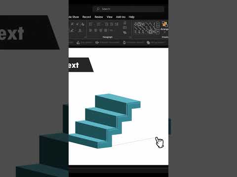 Stunning 3D steps diagram in #PowerPoint under 1 minute  #ramgopalppt