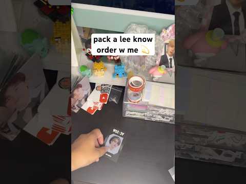 pack a lee know order with me 💫 #pwm #packingorders #packwithme #straykidsleeknow #straykids