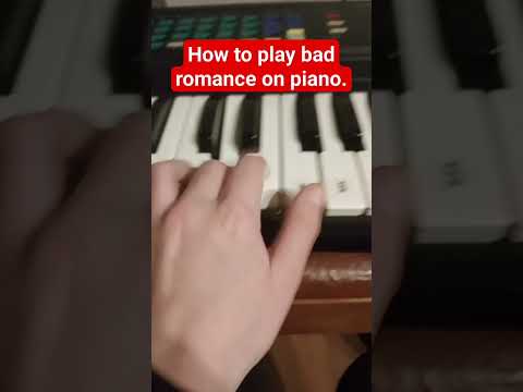 Bad romance tutorial on Piano by lady gaga.