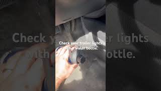 Just a tip:  solo trailer brake light check