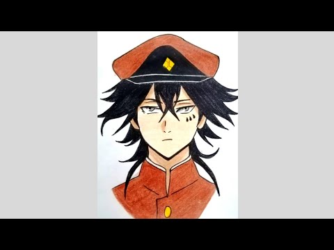 How to draw Tetcho Suehiro from Bsd #shorts #short #artsyfam #anime #trending #viral #bungoustraydog