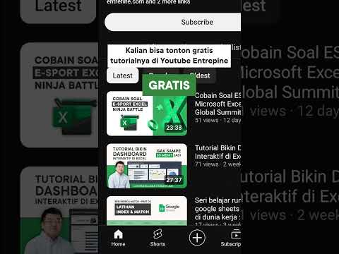 Gratis belajar bikin Dashboard Interaktif di Excel #excelindonesia #dashboard