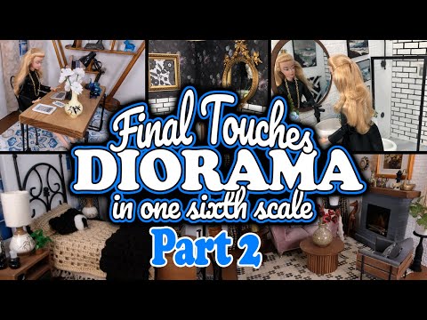 Barbie Doll Apartment Diorama in One Sixth Scale Final Touches DIY Part 2