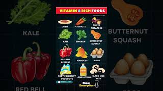 Top 12 Vitamin A Rich Foods for Better Vision & Immunity 👁️✅ Vitamin A rich foods #shorts #nutrition