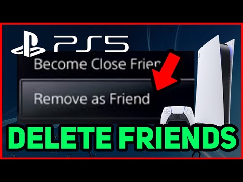 PS5 HOW TO DELETE FRIENDS EASY NEW!