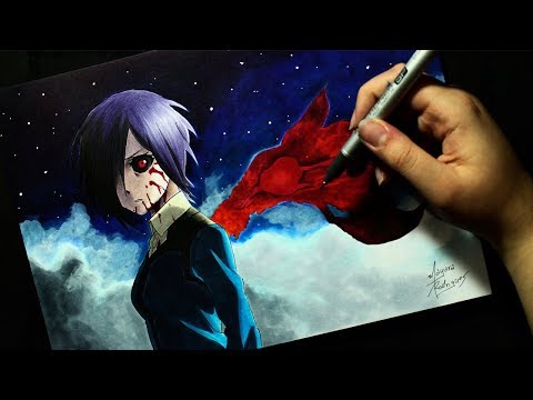 Speed Drawing - Kirishima Touka [TOKYO GHOUL]