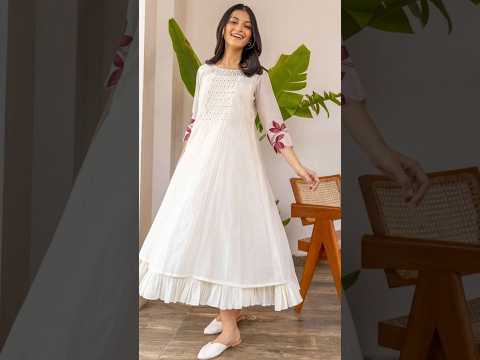 Fashionable summer wear one-piece dresses #frock #anarkali #fashion