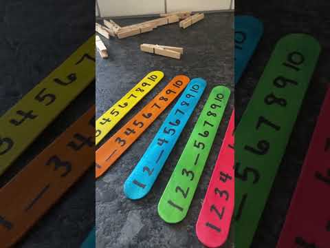 Toddler Daily Learning Activities | Missing Number Popsicle Stick Challenge!