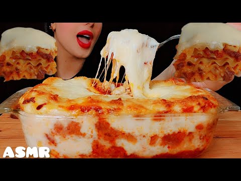 asmr lasagna mukbang 🧀👅목방 치즈폭탄 라자냐|eatingsounds |Notalking 🐾