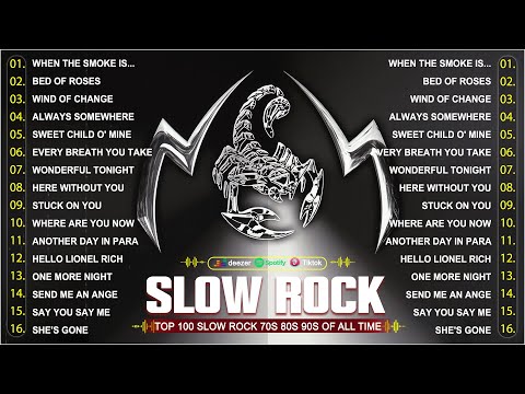 Slow Rock Songs 70s 80s Full Album 🎶 Scorpions, GnR, Bon Jovi, Metallica, John Denver, Dido ...