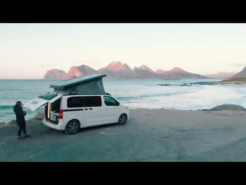 Camper by the Ocean | Copyright Free Video Footage