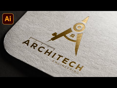 Architecture logo design in Illustrator | Illustrator Tutorial