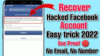 How To Recover Hacked Facebook Account 2022 | Hacked Facebook Account Recover Kaise Kare 2022 trick