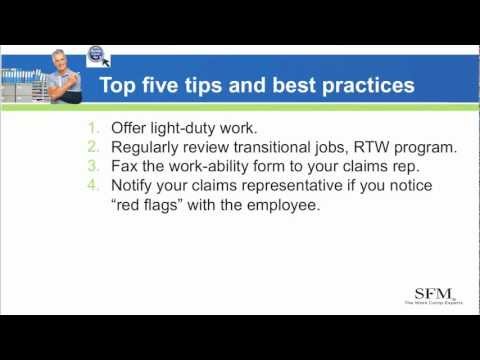 Return to work tips and best practices