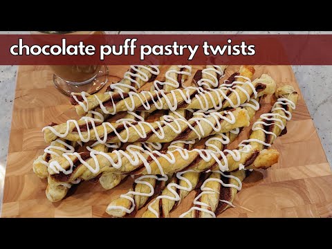 Chocolate Puff Pastry Twists | A Delicious Puff Pastry Recipe!