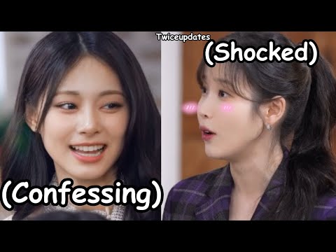 twice tzuyu making IU flustered after saying this unnies are surprised too