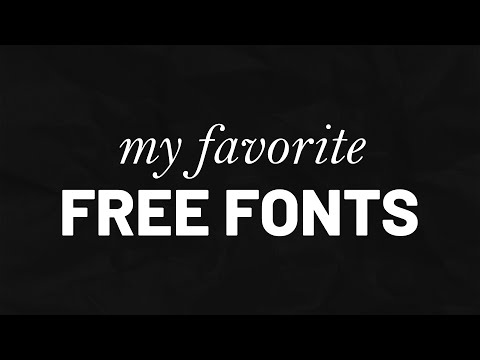 My Favorite Free Fonts #shorts