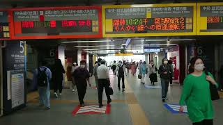 JR中野駅構内～中野駅北口改札前    朝10時台  Nakano Walk