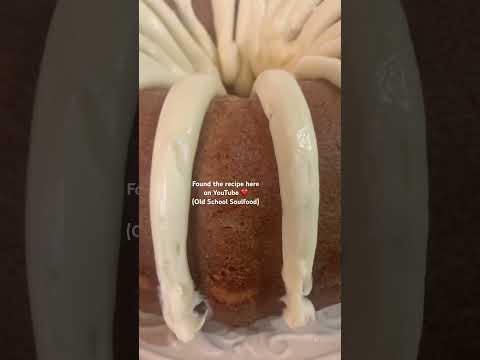 Heavy Whipping Cream Pound Cake #food  #cookwithme  #poundcake #dessert #oldschoolcooking