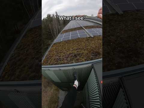 How I accidentally got stuck on this roof😳 #parkour #shorts #gopro