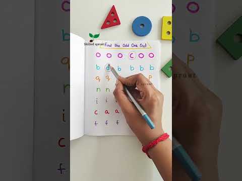 Find the odd one out #visualdiscrimination #brainboostingactivity #alphabet #worksheet