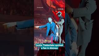 Justin Timberlake STOPS Show In Texas To Help Fan #shorts