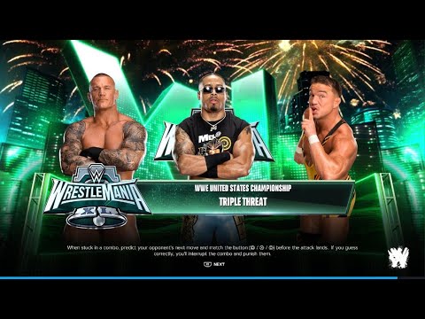 WWE 2K24 RANDY ORTON VS CARMELO HAYES VS CHAD GABLE TRIPLE THREAT FOR THE UNITED STATES CHAMPIONSHIP