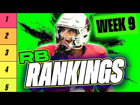 🔥 NEW Top 36 RB RANKINGS for Week 9 Fantasy Football 🚀 | Fantasy Football Rankings