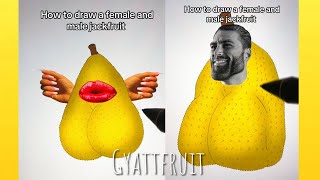 Drawing a big gyattfruit art tutorial