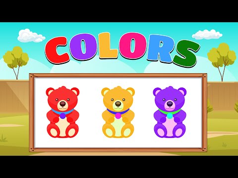 Fun Colors Song Compilation: Meet Colorful Characters - Crabs, Teddy , Cars & More Learning for Kids