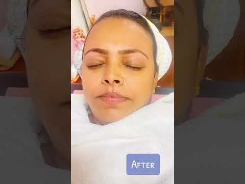 Vitamin C + Saffron Facial  | Facial threading 🧵| by me  #facial #makeover #treatment #threading