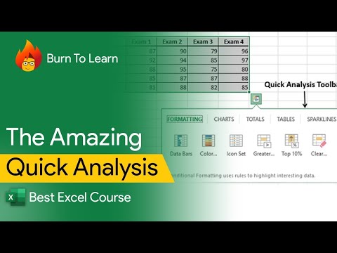 How to use Quick Analysis | Excel