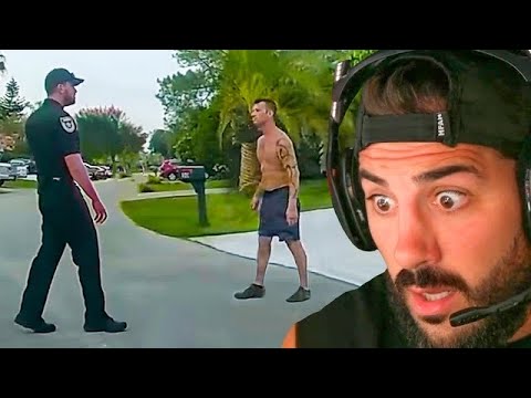 PRO FIGHTER TRIES TO FIGHT 4 POLICE OFFICERS