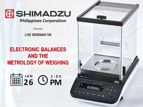 Jan 26 SPC Webinar on "Electronic Balances and the Metrology of Weighing"