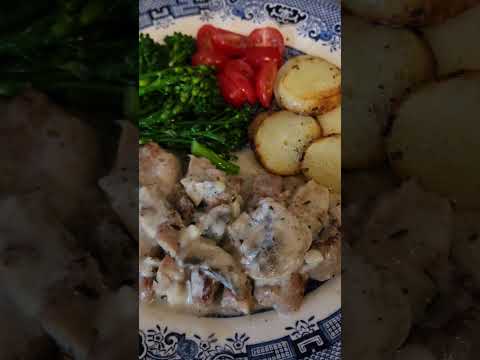 Homemade pork chops with creamy mushroom sauce. #Melbourne #food